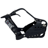 GAPPAY Leather muzzle with Steel Rail and Metal Buckle