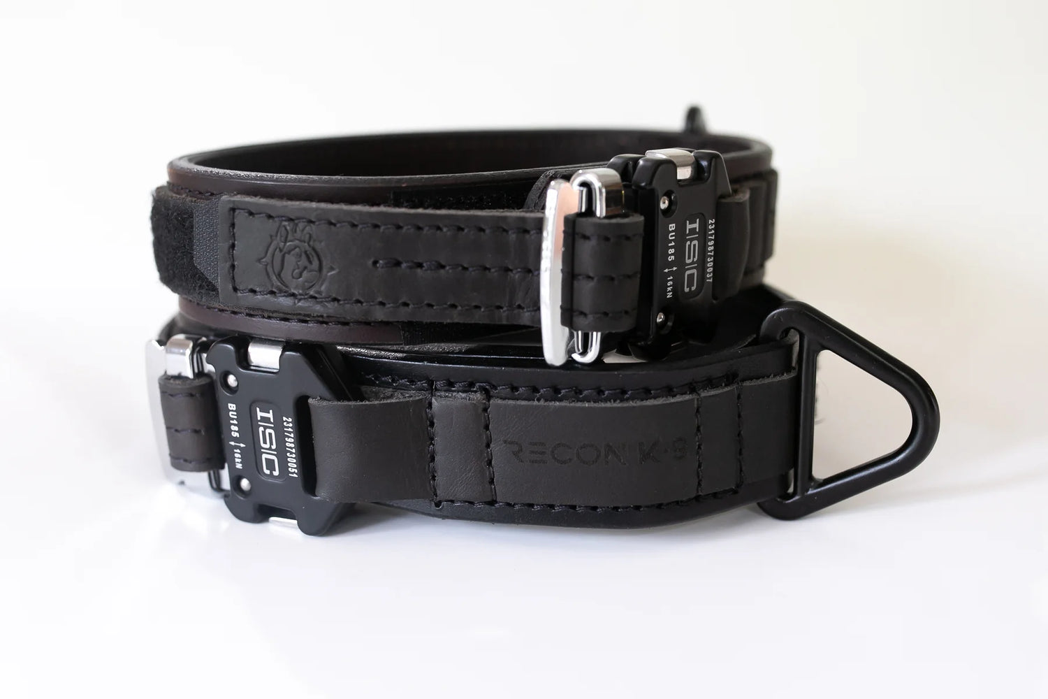 Leather collar with super strong ISC buckle - Leather Agitation Collar